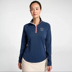 Walter Hagen Woman's Size S Long Sleeve UPF Golf 1/4 Zip Pullover Shirt Top